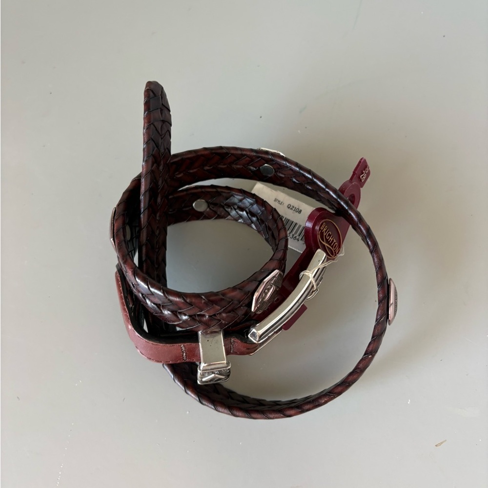 Brighton Braided Leather Belt Size 28 NWT - Picture 5 of 7